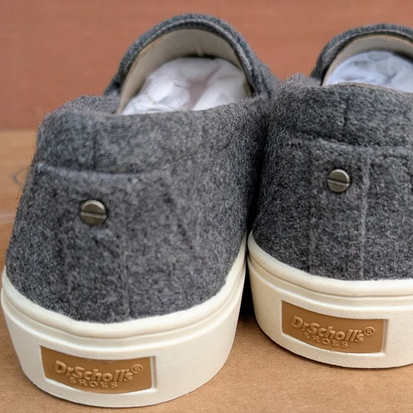 Dr. Scholl's Gray Felt Slip-On Loafers with White Sole (New)❣️ - Picture 7 of 10